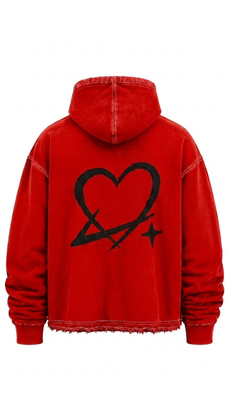 Red and Black hoodie back